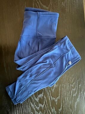 lululemon athletica Blue Lined High-Rise Leggings